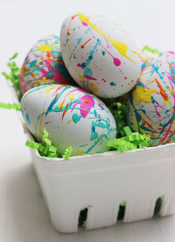 this picture contains a Colorful Painted Eggs