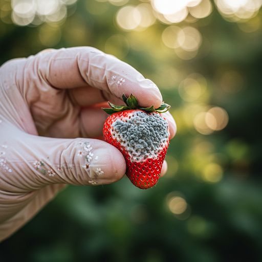 this picture contains a spoilt strawberry