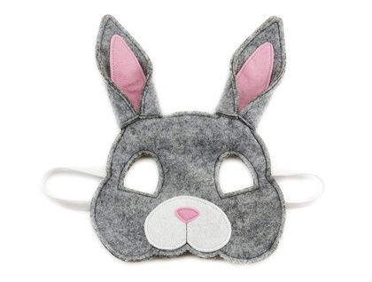 this picture contains a Fabric Bunny Mask