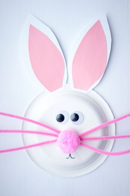 this post contains a Paper Plate Easter Bunny Craft