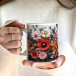 this picture contains a diy mothers day flowered cup