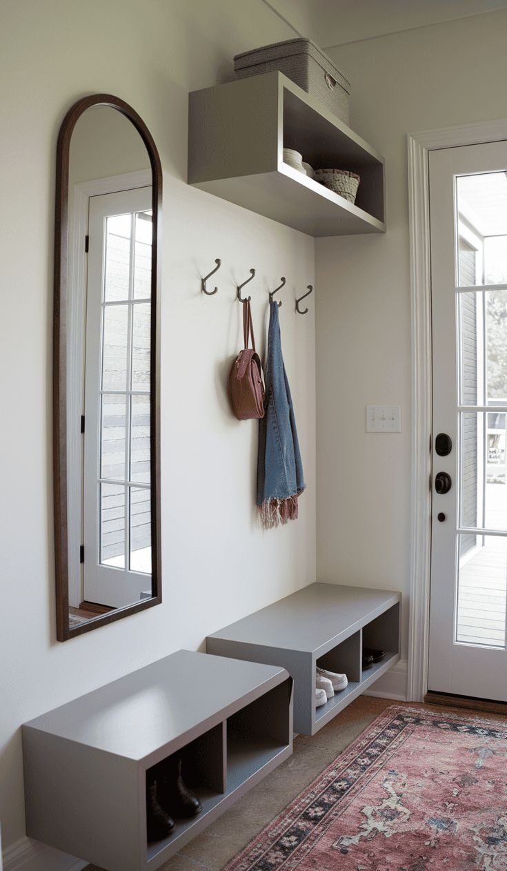 this is a hook on a wall for storage solution