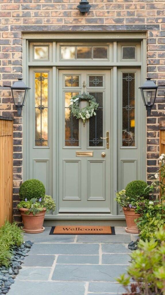 this is a Soft Sage Green door