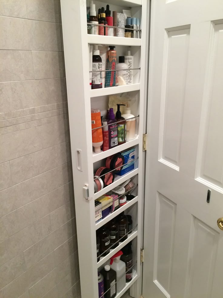 this is a  behind the door  storage solution