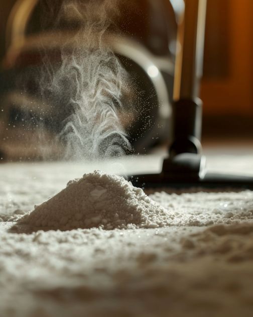 this is a magic cleaning hack: cleaning your carpet with soda
