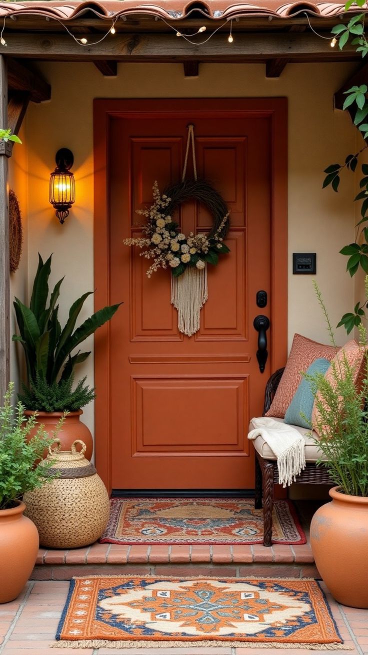 this is a Warm Terracotta door
