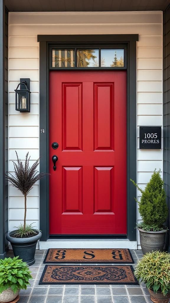 this is a front door colour red