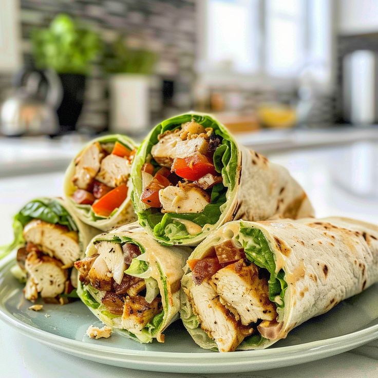 this is a Chicken Caesar Wraps 