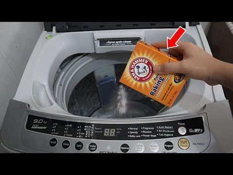 this is a magic cleaning hack: clean your washing machine with baking soda