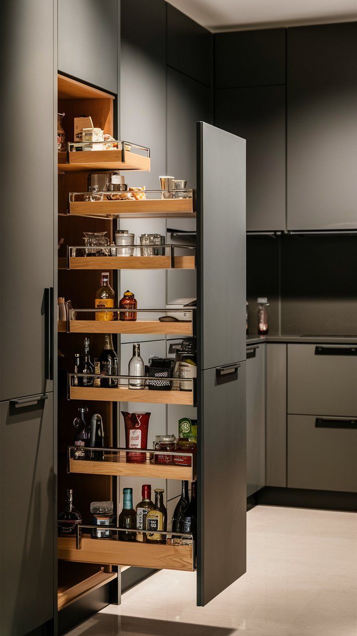 this is a Sides of Cabinets and Fridges for storage solution