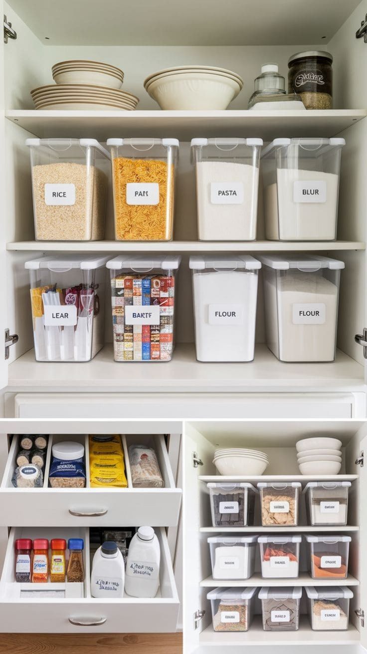 this is a clear storage bin