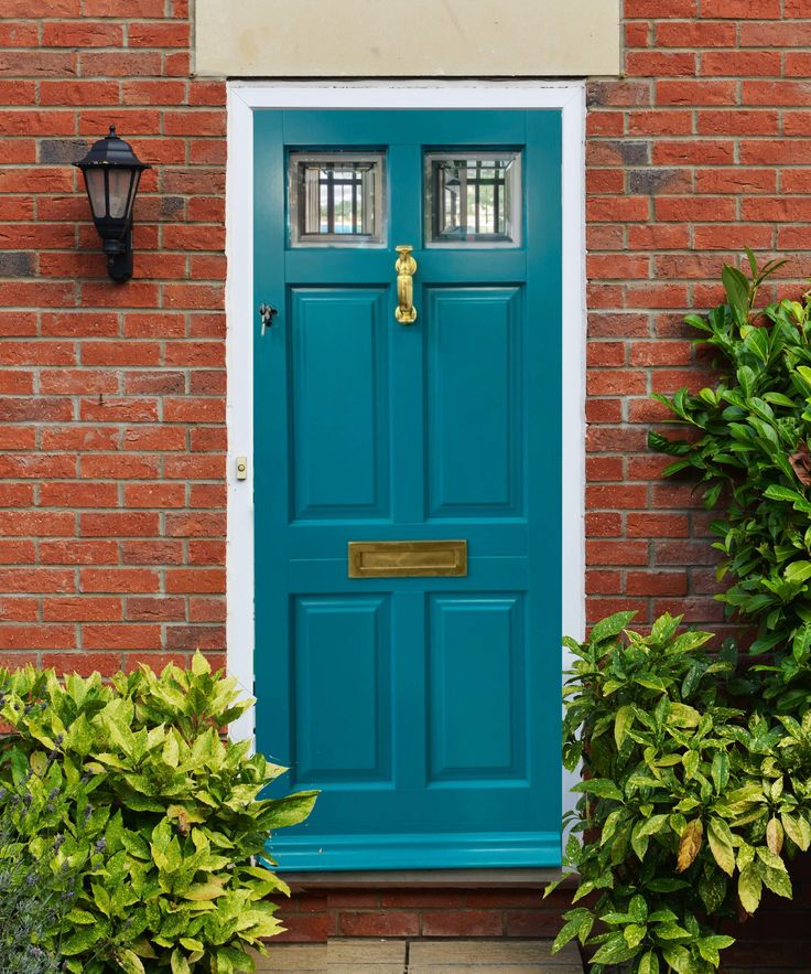this is a Teal Front Doors