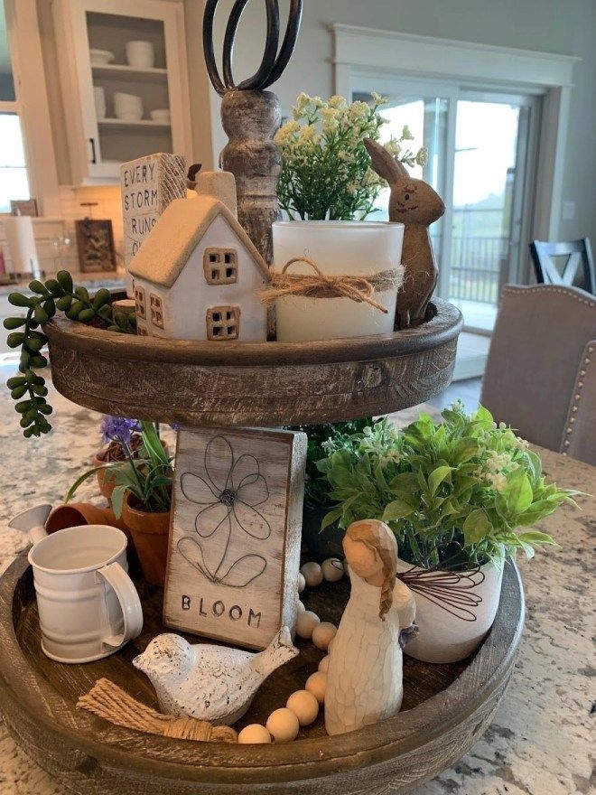 this is a Farmhouse Tiered Tray