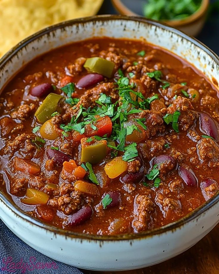 this is a freezer meal, a Chili